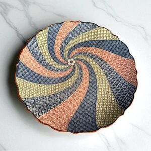 Japanese Inari Porcelain Hand painted 15” Decorative Imari Platter Edo Period